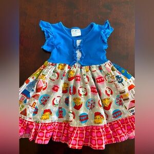 Momi Boutique Size 2T twirly Daniel Tiger and friends dress